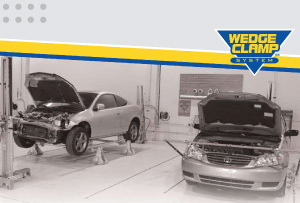 Autobody wedge clamp measuring system